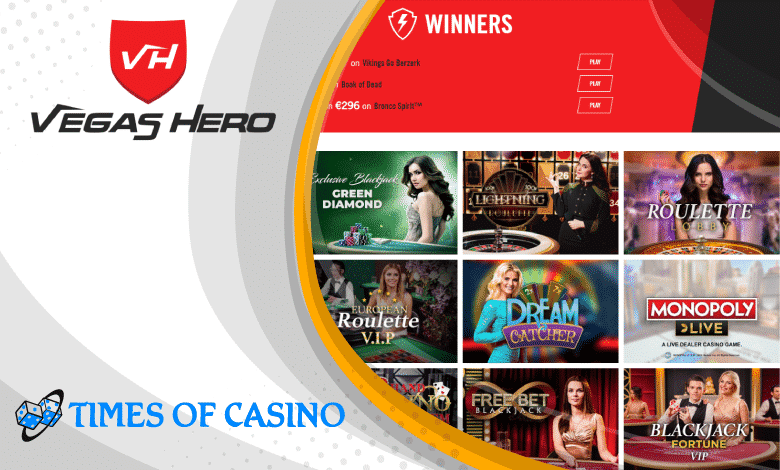 Vegas Hero Casino Featured Image